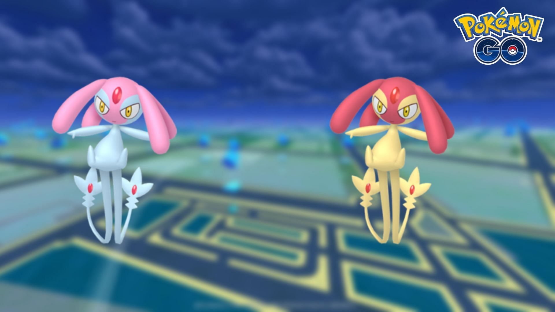 Mesprit and its Shiny form (Image via TPC)